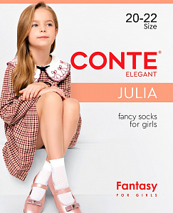 CONTE Тонкие носки с ажурным геометрическим рисунком JULIA