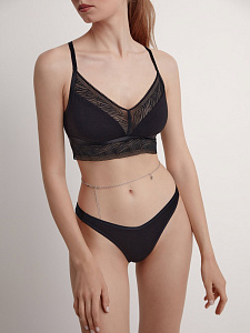 CONTE TIE DYE RIB LBR 1914 Трусы «бразилиана» с V-образной линией талии