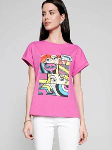 CONTE DISNEY LD 2011 Ярко-розовая футболка с рисунками по лицензии