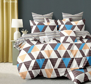 Комплект постельного белья, 2-спальное, поплин