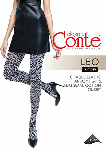 CONTE LEO Колготки женские с леопардовым рисунком