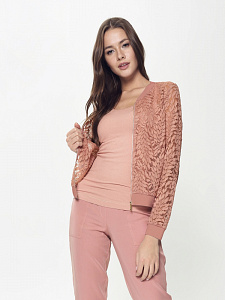 CONTE LJ 903 Ультрамодный бомбер из кружева женский