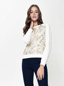 CONTE LD 900 Ультракомфортный свитшот с металлическим принтом