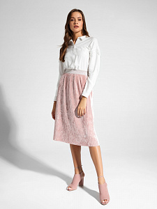 CONTE LBL 1036 Однотонная рубашка из вискозы