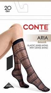 CONTE Гольфы в горизонтальные полосы с точками ARIA (АРИЯ)