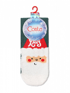 CONTE NEW YEAR Новогодние носки с пушистой нитью «Enjoy Xmas»