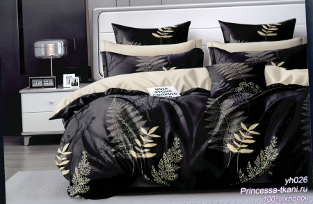 Комплект постельного белья, евро, сатин