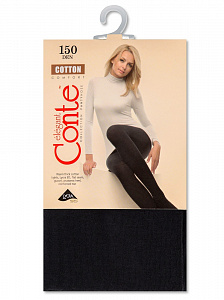 CONTE COTTON 150 Теплые Колготки женские из хлопка