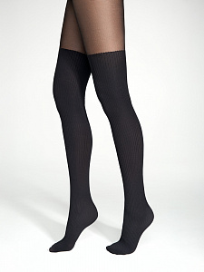 CONTE Колготки с имитацией гольфинов в рубчик CAPRICE