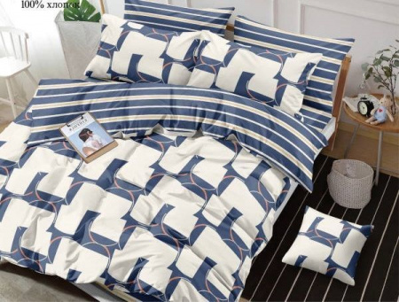 Комплект постельного белья, 1.5-спальное, поплин