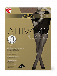 Колготки женские Attiva 40 Plus Size daino
