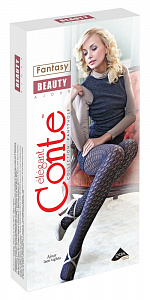 CONTE BEAUTY Ажурные хлопковые женские колготки