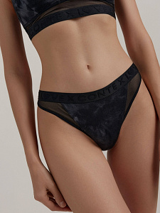 CONTE RIB WITH MESH LBR 2494 Трусы «бразилиана» из хлопка и эластичной сеточки