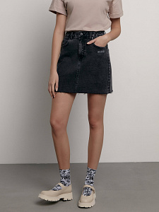 CONTE CON-562 Джинсовая mini-юбка c термопечатью