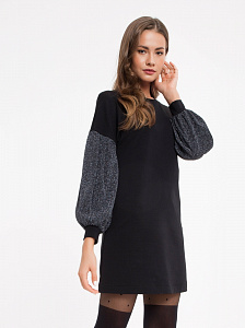 CONTE LPL 851 Платье А-силуэта с объемными рукавами из люрекса