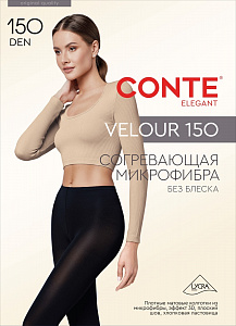 CONTE Теплые колготки из микрофибры VELOUR 150 Lycra®