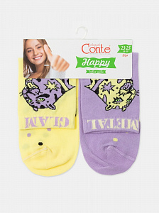 CONTE HAPPY Хлопковые носки с рисунками "glam metal"