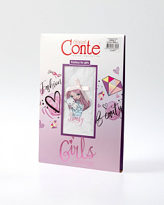 CONTE LOVELY Колготки из микрофибры с рисунком и декором 