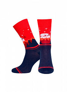 БРЕСТСКИЕ НОСКИ МУЖСКИЕ 2146 CLASSIC НОВОГОДНИЕ (средней длины) 