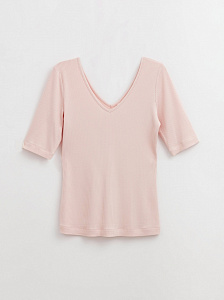 CONTE LD 1165 Топ в рубчик из премиальной вискозы