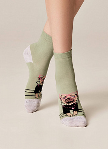 Брестские Носки женские 1133 CLASSIC (с пушистым рисунком)