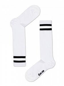 CONTE-KIDS Однотонные хлопковые гольфы со вставками из прозрачной сетки TIP-TOP