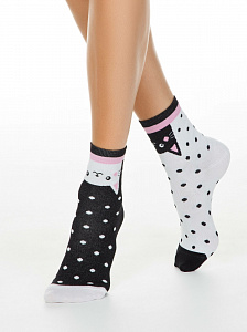 CONTE HAPPY Хлопковые носки c рисунками "Котики"