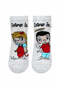 БРЕСТСКИЕ НОСКИ ЖЕНСКИЕ 1163 LOVE IS (укороченные)