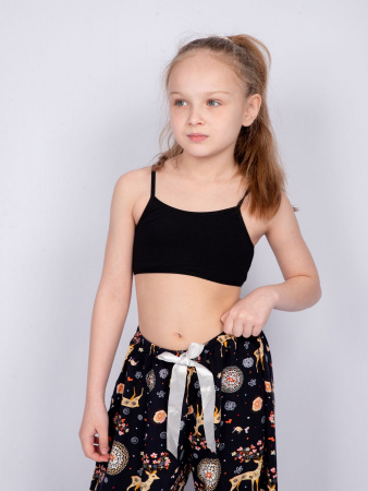 Майка для девочки на бретелях (бразильетка) Майка для девочки на бретелях (бразильетка)