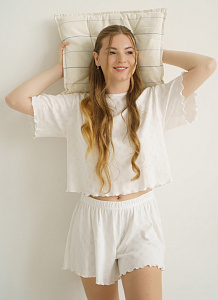 DEA MIA ФУТБОЛКА ЖЕНСКАЯ 5618 OVERSIZE CROP T-SHIRT (HOME)