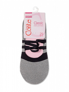 CONTE ELEGANT CLASSIC Подследники с люрексом и декоративными лентами-ремешками