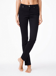 CONTE CON-43B Классические прямые джинсы с эффектом "мгновенная коррекция живота"