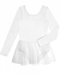 Боди трикотажное с юбкой (длинный рукав)