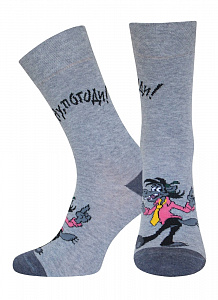 БРЕСТСКИЕ НОСКИ МУЖСКИЕ 2155 СМФ "Ну, погоди!"(средней длины)