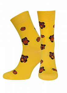 БРЕСТСКИЕ НОСКИ МУЖСКИЕ 2155 СМФ "Винни Пух" (средней длины)
