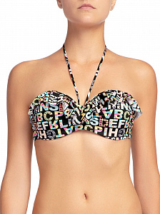 CONTE AMELIA Бикини-бандо с "PUSH UP" и воланом