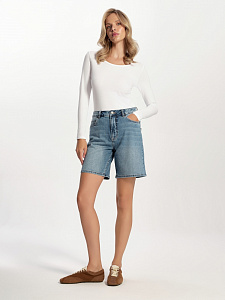 CONTE CON-753 Джинсовые шорты из мягкого денима с высоким содержанием хлопка