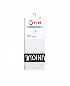 CONTE ACTIVE Удлиненные носки с полосками из прозрачной сетки