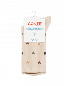 CONTE ACTIVE Удлиненные женские хлопковые носки