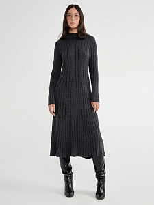 CONTE Платье-midi прилегающего силуэта из пряжи с шерстью LDK 2391