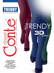 CONTE TRENDY MELANGE 60 Lycra® Плотные женские меланжевые колготки