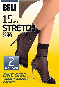 ESLI STRETCH 15 (2 пары) Носки женские