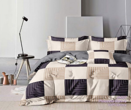 Комплект постельного белья, 1.5-спальное, сатин