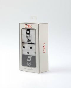 CONTE (3 пары в коробке) Классические однотонные носки