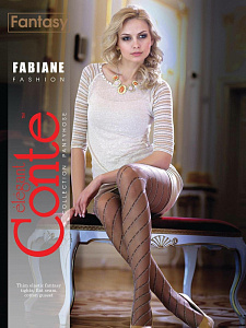 CONTE FABIANE Колготки женские с рисунком "спираль"