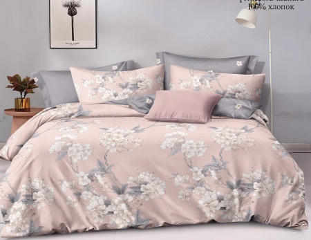 Комплект постельного белья, 1.5-спальное, сатин