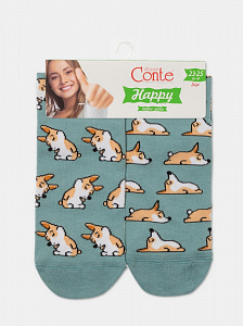 CONTE HAPPY Хлопковые носки с рисунками "corgi"
