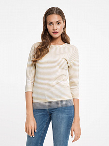 CONTE LD 829 Ультрамодный джемпер с элегантным сетчатым кружевом