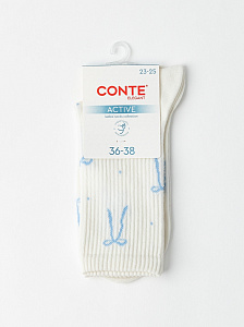 CONTE ACTIVE Удлиненные женские хлопковые носки