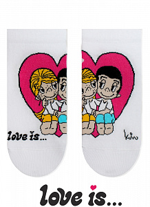 БРЕСТСКИЕ НОСКИ ЖЕНСКИЕ 1163 LOVE IS (укороченные)